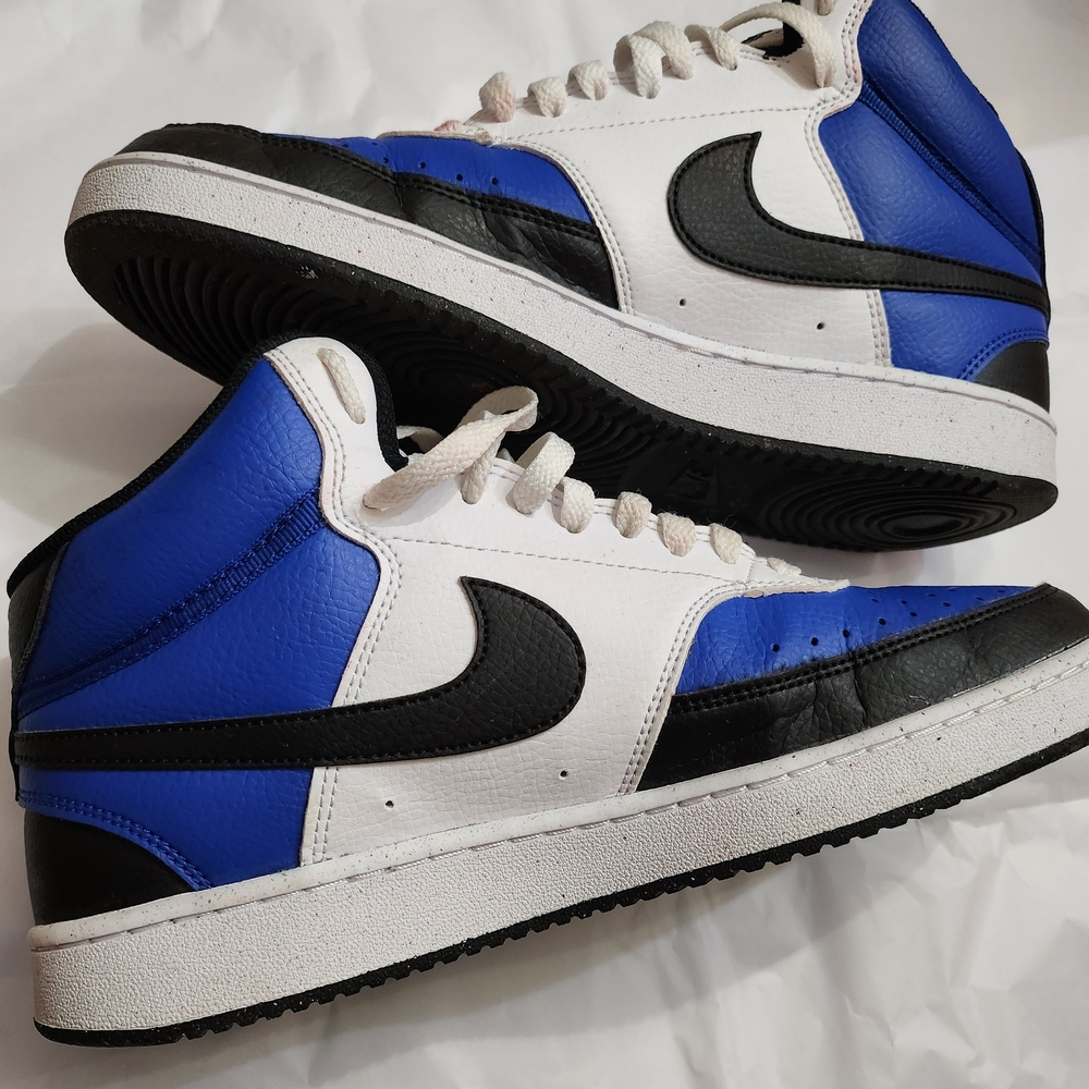 Nike Blue and Black Sneakers with Premium Design